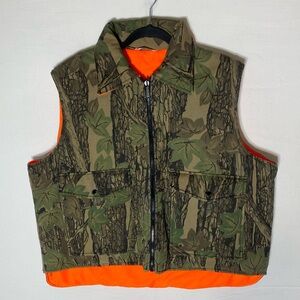 Vintage Winchester Conceal Reversible Camo Safety Orange Hunting Vest XL